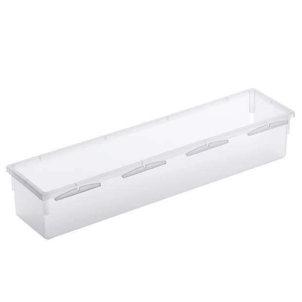 Rotho Basic organizer voor lade inrichting - 30 x 8 cm - transparant