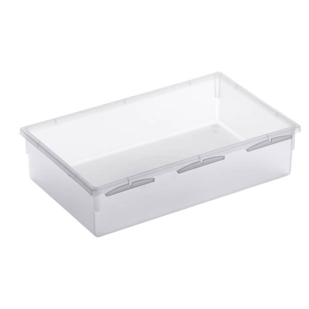 Rotho Basic organizer voor lade inrichting - 23 x 15 cm - transparant