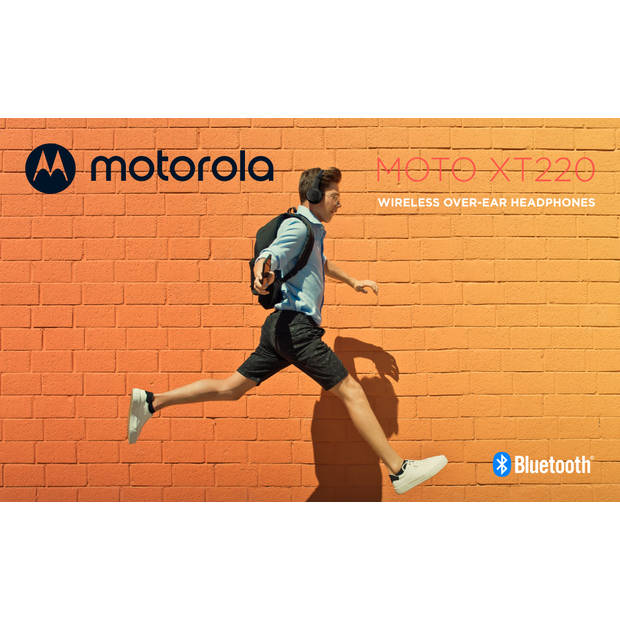 Motorola Moto XT220 Headset Draadloos Hoofdband Muziek Bluetooth Zwart