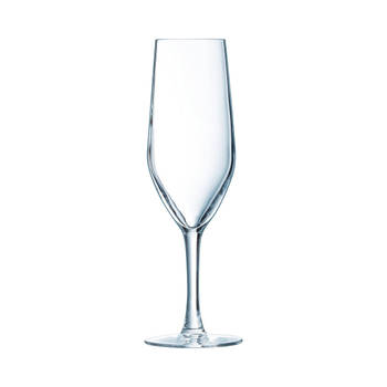 Set van bekers Chef&Sommelier Evidence Champagne Transparant Glas 160 ml (6 Stuks)