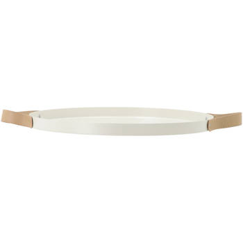 Blokker dienblad Japandi d32cm - creme