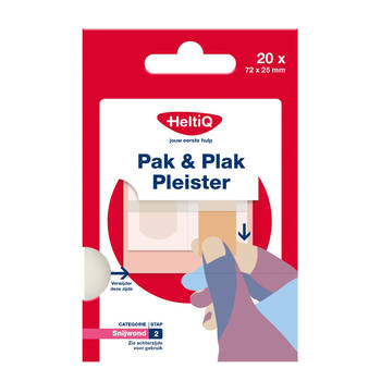 HeltiQ Pak & Plak Pleister Textiel 20ST