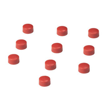 Whiteboard Magneten 10 mm - Rood - 10 Stuks