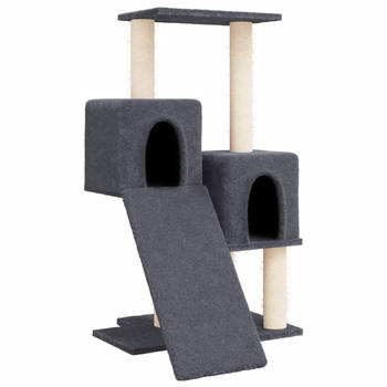 The Living Store Kattenmeubel - Donkergrijs - 61 x 55 x 82 cm - Alles-in-één meubel voor katten!