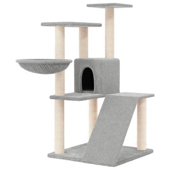 The Living Store Kattenmeubel All-in-One - 60 x 72 x 94 cm - Lichtgrijs