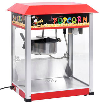 The Living Store Popcornmaker - Professioneel en huishoudelijk gebruik - 1.400 W - 56 x 42 x 68 cm - Rood