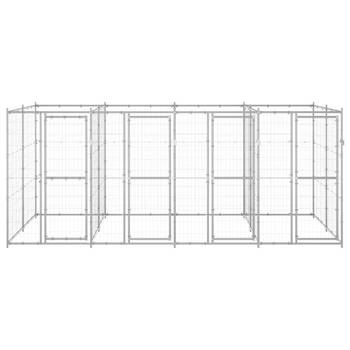 The Living Store Hondenkennel - Gegalvaniseerd Staal - 440 x 220 x 180 cm - Afsluitbaar