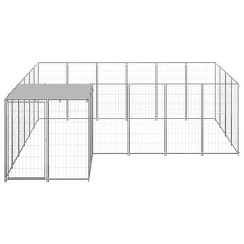 The Living Store Grote Hondenkennel - 330 x 330 x 110 cm - Draadgaas - Sterk en Duurzaam