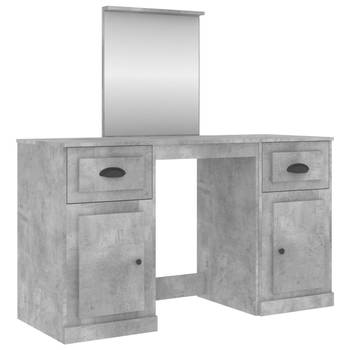 The Living Store Kaptafel - Kaptafel - 130 x 50 x 132.5 cm - Betongrijs