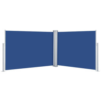 The Living Store Zijluifel - Grote - verstelbare tuinscherm - Blauw - 100 x (0 - 1000) cm - Uv-bestendig polyester