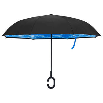 The Living Store Paraplu Handgreep 190T PG - Waterafstotend - Glasvezel - 67 cm - Zwart