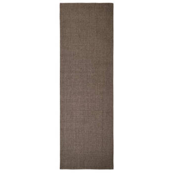 The Living Store Sisal Kleed - Bruin - 80 x 250 cm - Geschikt voor gebruik binnenshuis