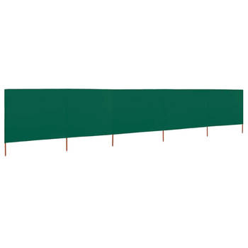 The Living Store Inklapbaar Windscherm - 600 x 120 cm - Groen