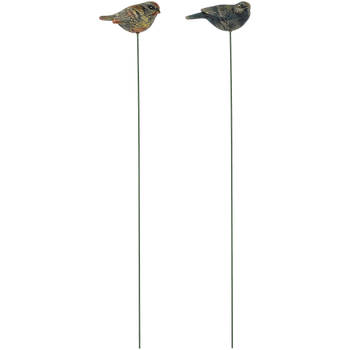 Tuinsteker vogel - 60cm - 2 assorti