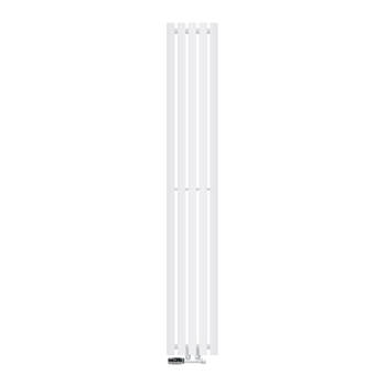 Badkamerradiator Stella 260x1800 mm wit met wandaansluitset