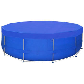The Living Store Zwembadhoes - Polyethyleen - Donkerblauw - 540 cm - 90 g/m²