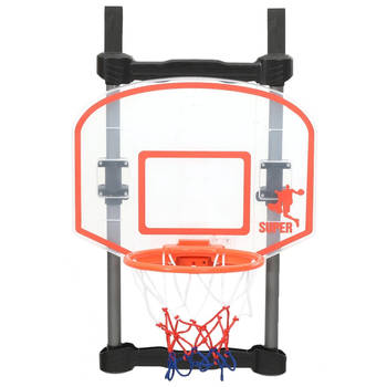 The Living Store Basketbalring - Verstelbaar - Meerkleurig - Incl - Net - Bal en Pomp