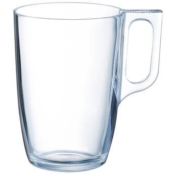 Arcoroc Theeglazen Ceylon - 6x - transparant glas - 6 x 10 cm - 400 ml - Koffie- en theeglazen