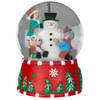 Sneeuwbol/snowglobe beeldje - met muziek - kerstman - 15 cm - Sneeuwbollen