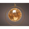 Lumineo - microled bal bo d20h20 cm amber/warm kerstverlichting