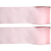 2x Roze satijnlint rollen 2,5 cm x 25 meter cadeaulint verpakkingsmateriaal - Cadeaulinten