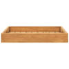 The Living Store Serveerblad Hard Teakhout - 50x50x7 cm - Opstaande Randen - Verzonken Handvatten