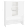 The Living Store Badkaast - 70.5 x 25.5 x 90 cm - wit - bewerkt hout