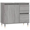 The Living Store Badkaast - - Opbergruimte - 65 x 33 x 60 cm - Grijs Sonoma Eiken