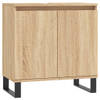 The Living Store Badkaast Sonoma Eiken - 58 x 33 x 60 cm - Duurzaam materiaal