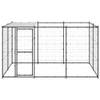 The Living Store Hondenkennel - Gepoedercoat staal - 330 x 220 x 180 cm - Met dak en deur