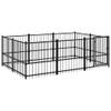 The Living Store Hondenhok XL Hondenkennel - 291x193.5x100 cm - Stalen stangen - Gepoedercoat staal