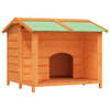 The Living Store Hondenhok - Grenenhouten puppyhuis - 96x87x80.5 cm