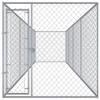 The Living Store Hondenkennel Groot - Gegalvaniseerd Staal - 760x192x185 cm - Afsluitbaar