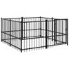 The Living Store Hondenkennel - Stalen Stangen - Comfortabel en Veilig - 194x193.5x100 cm