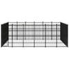 The Living Store Hondenkennel Xl - Hondenkennels - 576 x 576 x 200 cm - Gepoedercoat staal