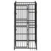 The Living Store Hondenkennel - Stalen Stangen - 96 x 192 x 200 cm - Zwart