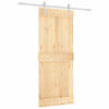 The Living Store Schuifdeur Grenenhout - 85 x 3.6 x 210 cm - Wit - 80 kg