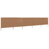 The Living Store Inklapbaar windscherm - 600 x 80 cm - Nonwoven stof en hout