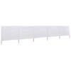 The Living Store Windscherm Inklapbaar - 600x80 cm - Nonwoven - Hout