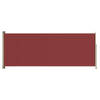 The Living Store Zijwand Windscherm - 117 x (0 - 300) cm - Rood