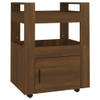 The Living Store Keukentrolley Groentetrolley - 60 x 45 x 80 cm - Met Schappen