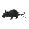 Horror decoratie rat zwart 22 cm - Feestdecoratievoorwerp