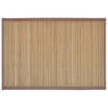 The Living Store Bamboe Placemats - Set van 6 - 30 x 45 cm - Bruin