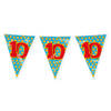 Paperdreams Verjaardag 10 jaar thema Vlaggetjes - Feestversiering - 10m - Folie - Dubbelzijdig - Vlaggenlijnen