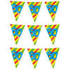 Paperdreams verjaardag 60 jaar thema vlaggetjes - 3x - feestversiering - 10m - folie - dubbelzijdig - Vlaggenlijnen