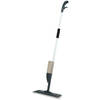 Urban Living Schoonmaak/dweil vloermop met telescoopsteel - uitschuifbaar 85 tot 120 cm - wit/blauw - Vloermoppen