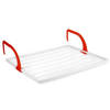 Plasticforte Inklapbaar klein wasrekje/droogrek - 4 meter waslijn - Ophangbaar - 50 x 62 cm - Hangdroogrek