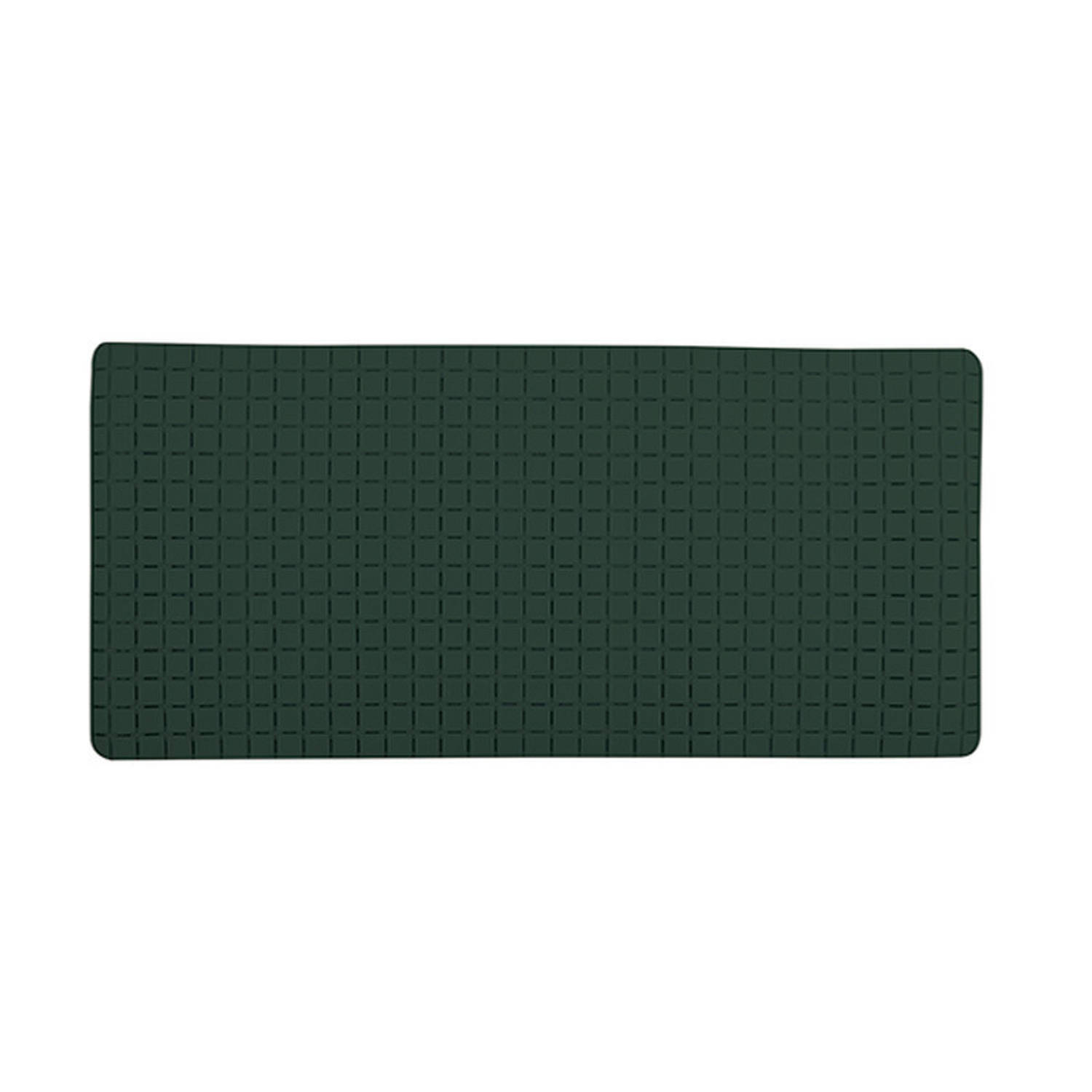 MSV Douche-bad anti-slip mat badkamer rubber groen -A 76 x 36 cm Badmatjes
