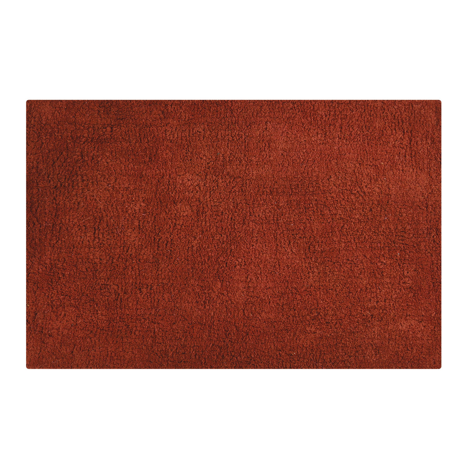 MSV Badkamerkleedje-badmat tapijt voor de vloer terracotta 40 x 60 cm Badmatjes
