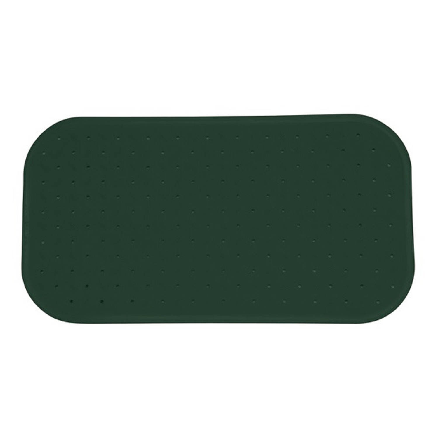 MSV Douche/bad anti-slip mat badkamer - rubber - groen - 36 x 76 cm - met zuignappen